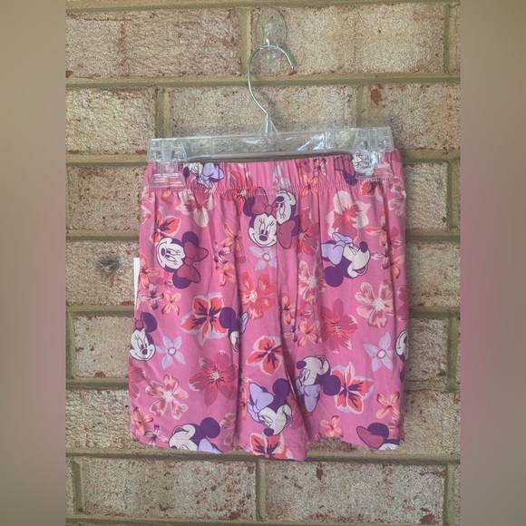 Disney 2 piece set Pink Floral Minnie Mouse  top size  5/6 - Picture 7 of 8